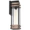 Nuvo Homestead 1-Lgt Large Wall Lantern - Matte Black & Wood / Clear Seed 60/7542 - alternate 2
